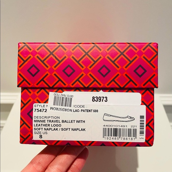 Brand new TORY BURCH Minnie Travel Patent Ballet Flats - Picture 7 of 8